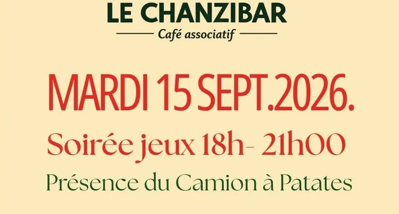 Démarrage des soirées jeu au Chanzibar
